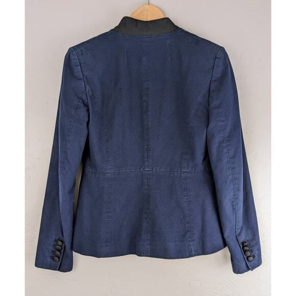 BANANA REPUBLIC Denim Tuxedo Blazer Size 2 - Picture 3 of 11